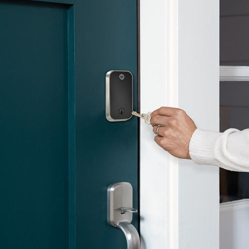 Yale YRD420-F-WF1-BSP Smart Lock Wi-Fi Deadbolt with Touchscreen Keypad, Fingerprint Access, Black