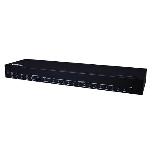 Vanco 280595 720p/1080p 12 by Multi Function Switch/Scaler, Black