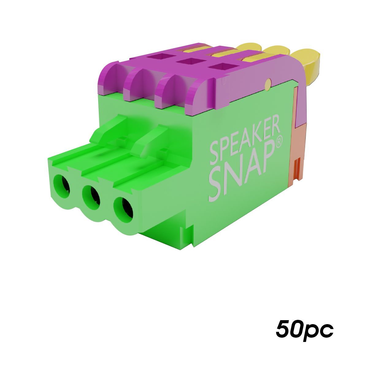 PHX (Phoenix) Interlocking Toolless Connectors 3-Pin / 50 Pc