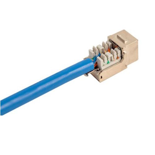 CAT6A Shielded Data Grade Keystone Jack 90 Degree 8×8 Condu