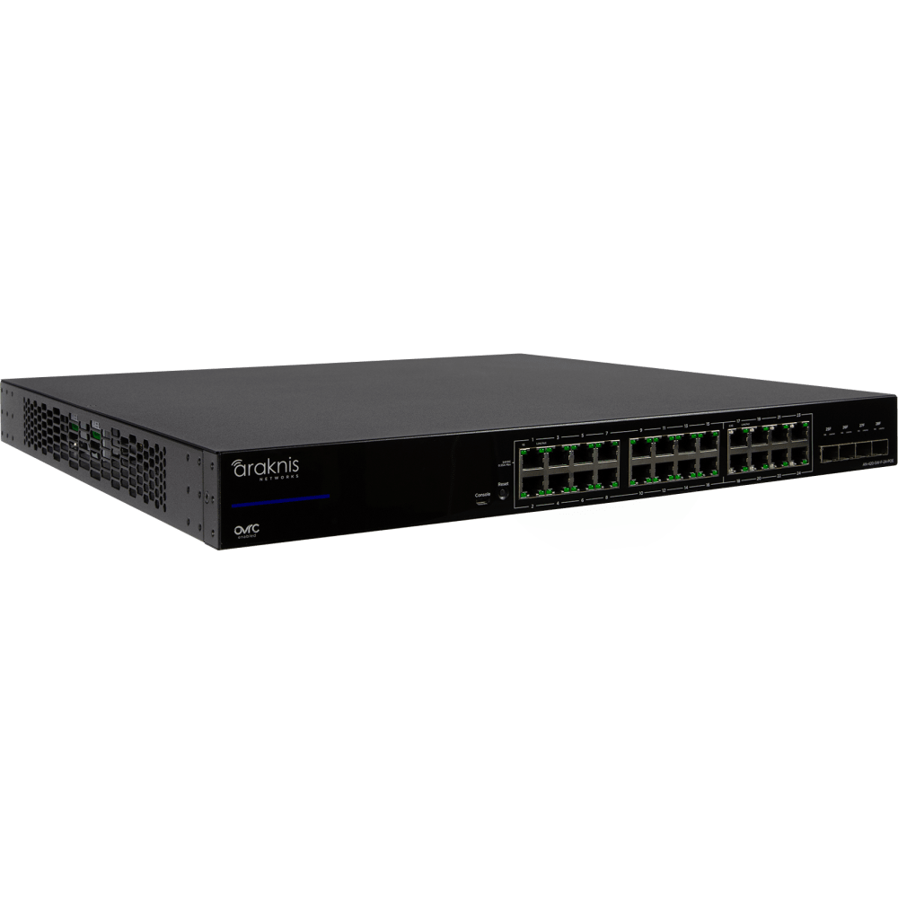 Araknis Networks 420 Series L3 Managed Partial Multi-gig Switch with Full PoE | 24 Plus 4 Front Port