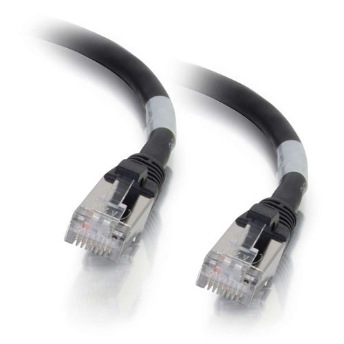 C2G CG-00975 CAT6A Snagless Shielded (STP) Ethernet Network Patch Cable, 0.5\' (0.15m), Black