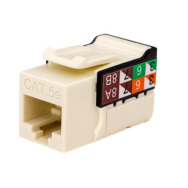 Cat5e Keystone (V-Max Series) - Almond