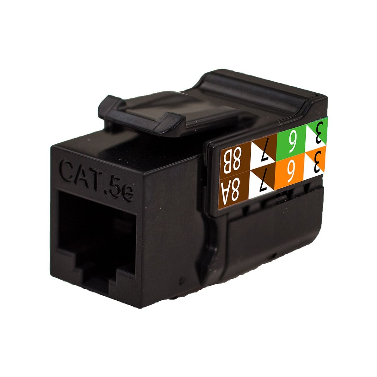 Rapid Punch CAT5E Keystone Jack Black