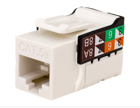 Rapid Punch CAT5E Keystone Jack White