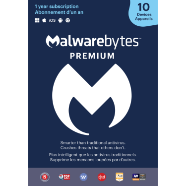 Malwarebytes Premium 10-Device 1-Year BIL PC/MAC/Android/iOS