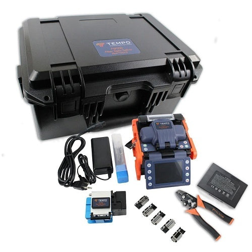 Tempo FSP200-KIT1 Touchscreen Optical Fusion Splicer and Fiber Cleaver, Kit