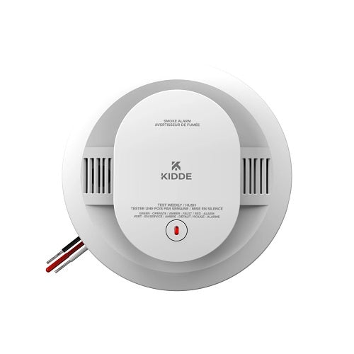 Kidde 20SAR‑CA Hardwired Photoelectric Smoke Alarm with AA Backup, Interconnect Capability, White