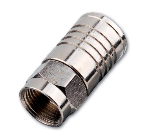 RG6-U Quad - Toolless Male F Coaxial Connector