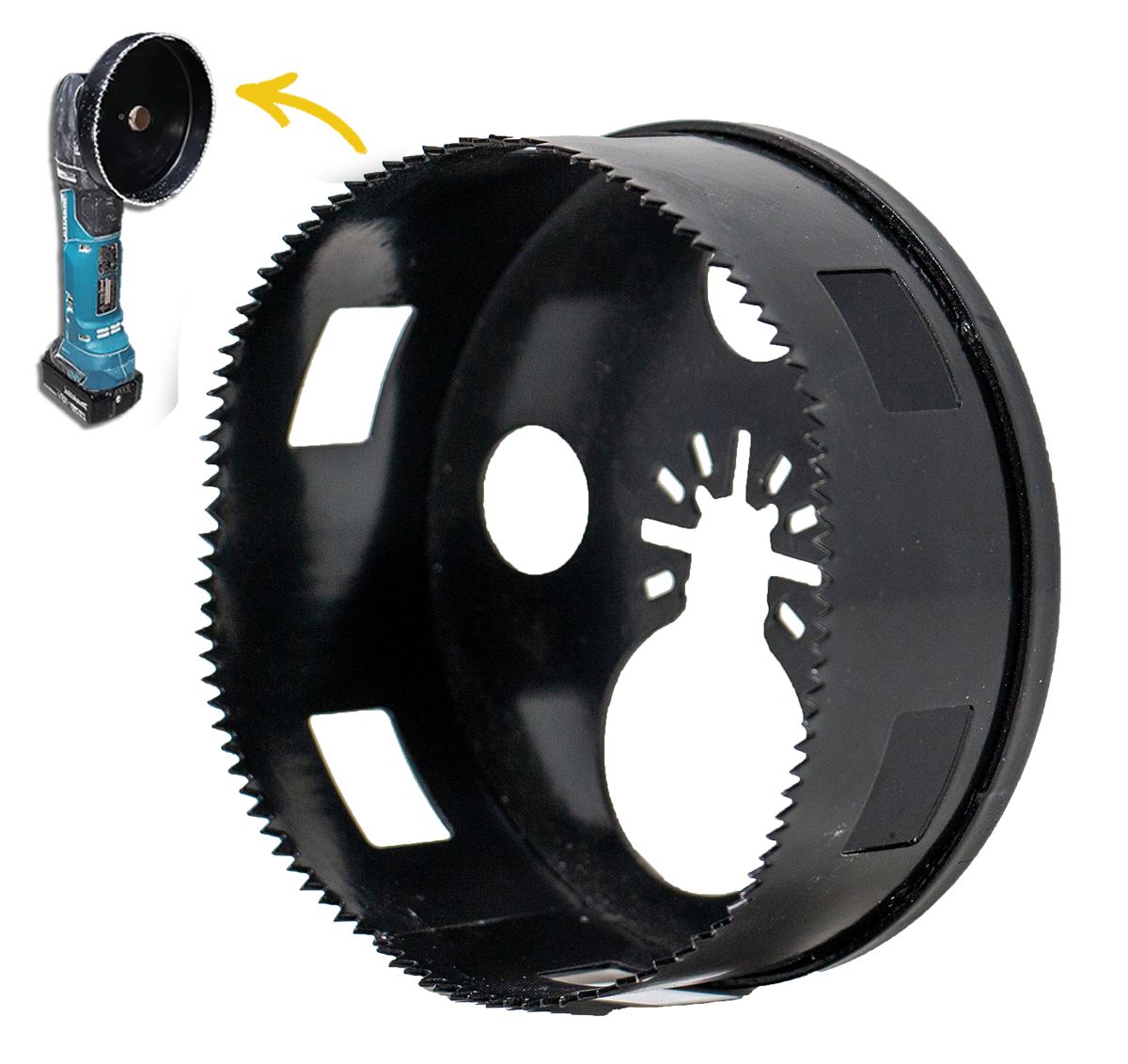 Round Multi-Tool Hole Saw Cutter -3 3/8in