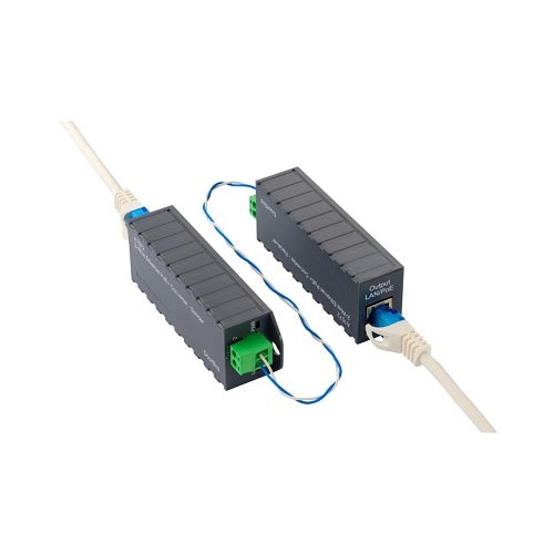 DoorBird 429602186 2-Wire Ethernet PoE+ Converter A1072, 262\' Transmission Range