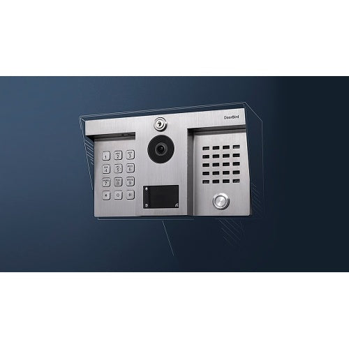 DoorBird 423866720 IP Video Intercom for DoorKing 1812 Classic and Plus, Flush / Surface Mount, Brushed Stainless Steel V2A