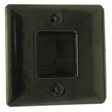 Hole Saw Brush Plate, Black