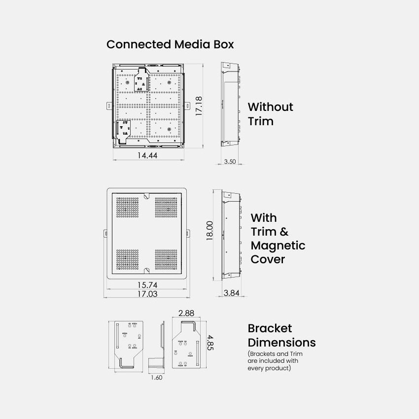Connected Media Box with Magnetic Cover