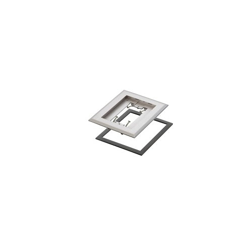 Arlington FLBC8510NL Electrical Back Box, Nickel Single Gang Floor Box with Frame