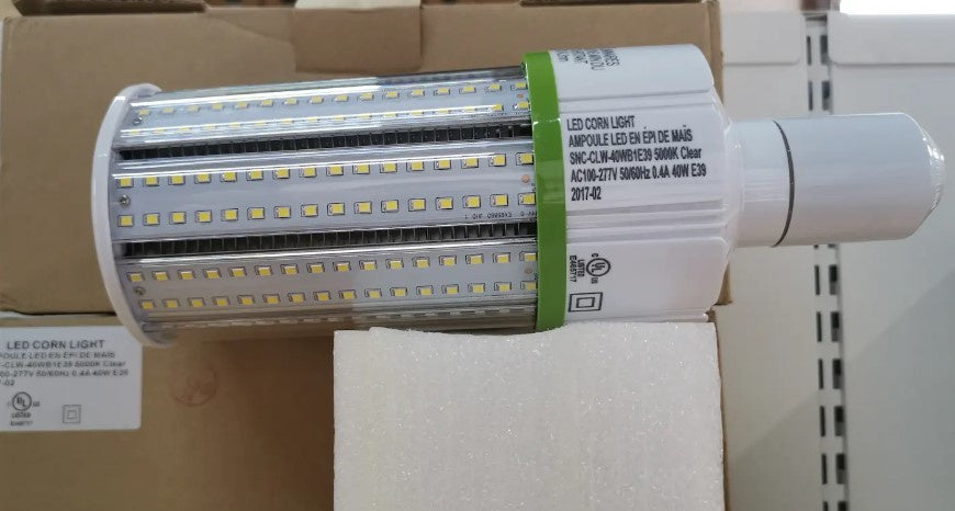 LED CORN LIGHT 40W E39 CW 100-277V