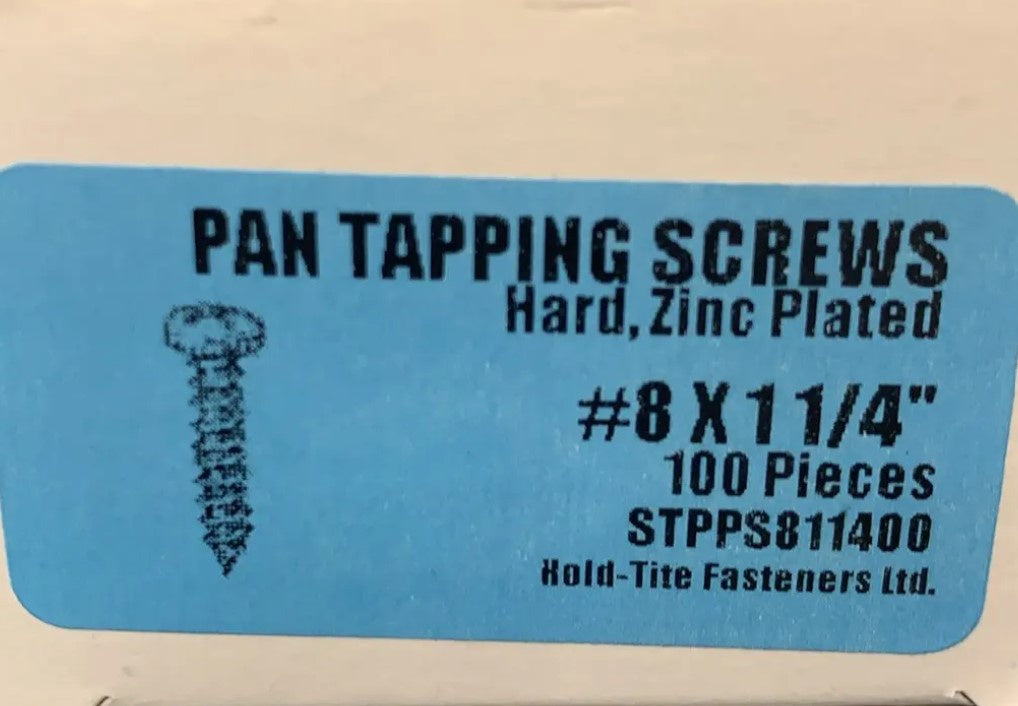 PAN TAPPING SCREWS 8 X 1 1/4