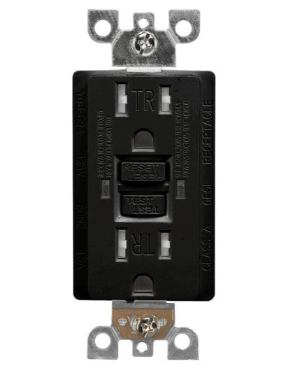 VOTATEC GFCI (TR) W/ LED LIGHT- BLK