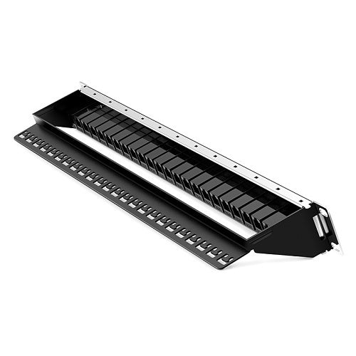 Signamax 24458A-C6C MT-Series 24-Port CAT6 Angled Patch Panel, T568A/B Wiring, 1.75\\"