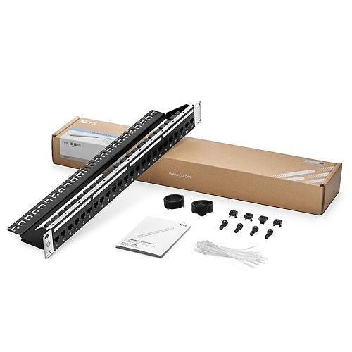 Signamax 24458A-C6C MT-Series 24-Port CAT6 Angled Patch Panel, T568A/B Wiring, 1.75\\"