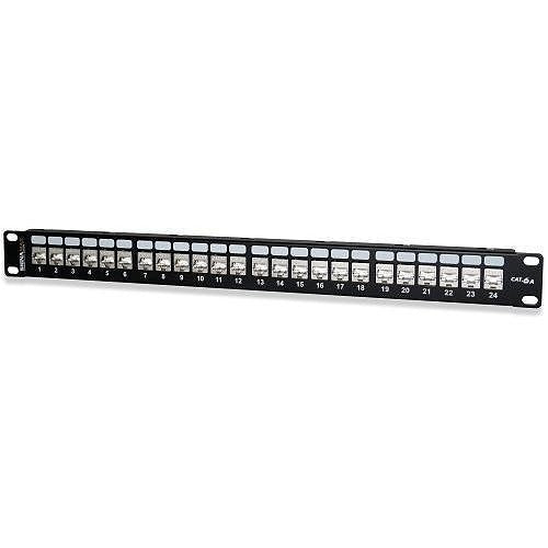 Signamax 48458S-C6A MT-Series 48-Port CAT6A Screened Patch Panel, 2U