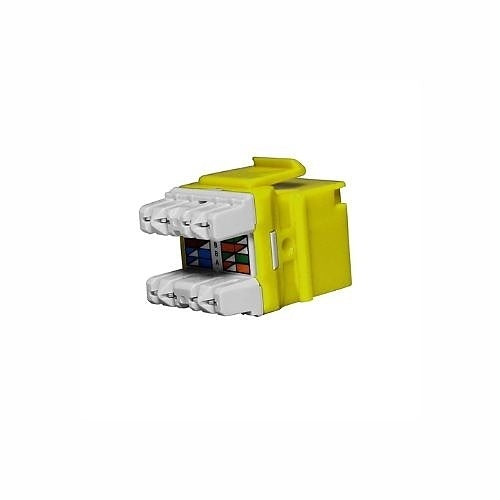 Signamax KJ458MT-C6C-YE MT-Series HD Keystone Jack, CAT6, Yellow