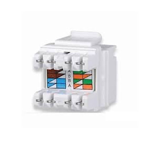 Signamax KJ458MT-C5E-WH Category 5e MT-Series Keystone Jack, T568A/B Wiring, White