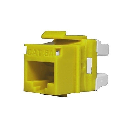 Signamax KJ458MT-C6AC-YE MT-Series CAT6 Keystone Jack, T568A/B Wiring, Yellow