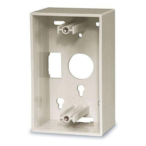 Signamax SMB2-SG Single Gang Surface Mount Box Box, 2U, Ivory
