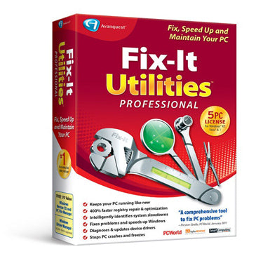 Avanquest Fix-It Utilities 12 Professional 5-User BIL (CD-Rom Drive Required to Install) V16