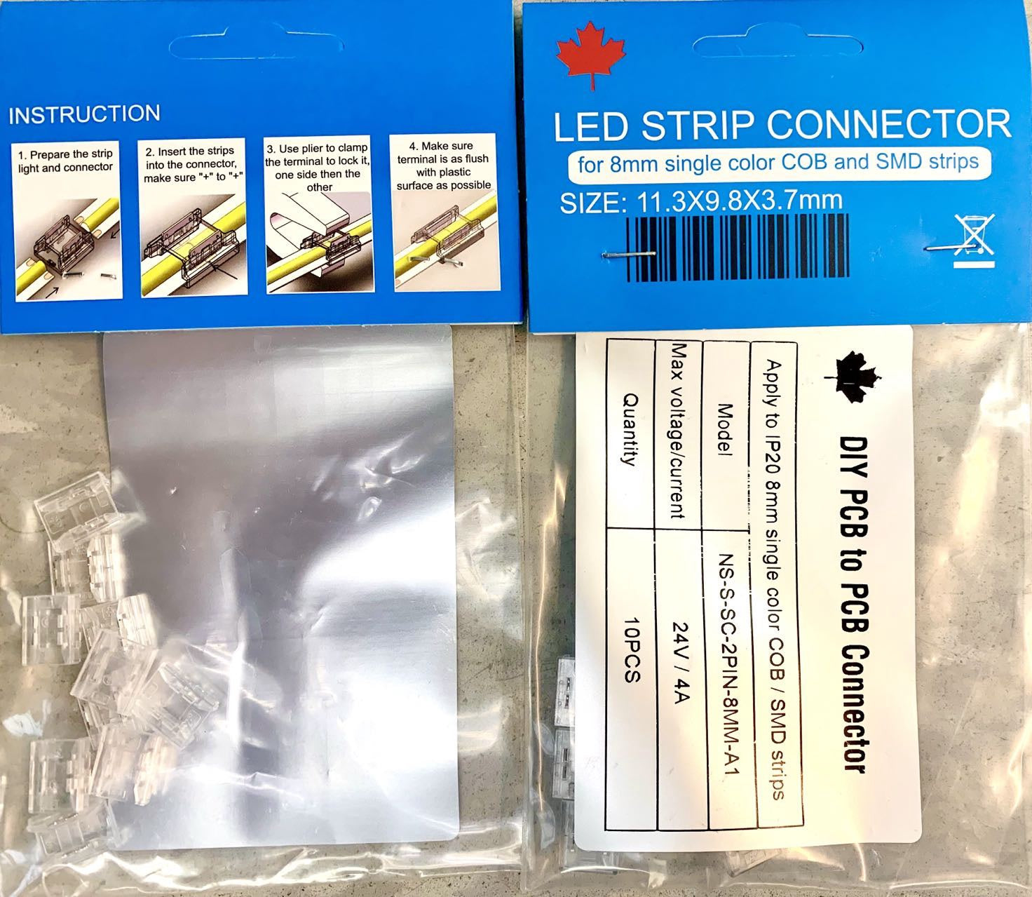 STRIP TO STRIP CONNECTOR 8MM C&C-2218
