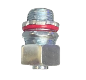 3/8 L/T STR CONN STEEL 50/C