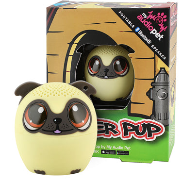 My Audio Pet Speaker Bluetooth Pup- Power Pup TWS & Lanyard Included 3 Watts Built in Mic Selfie Remote