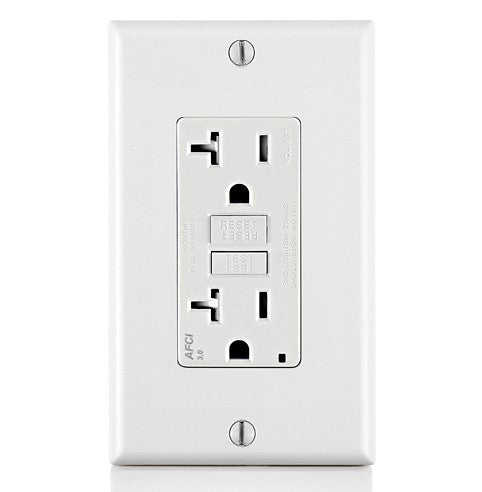 LT- 20A TR AFCI OUTLET WITH LED INDICATOR LIGHT AFTR2-W