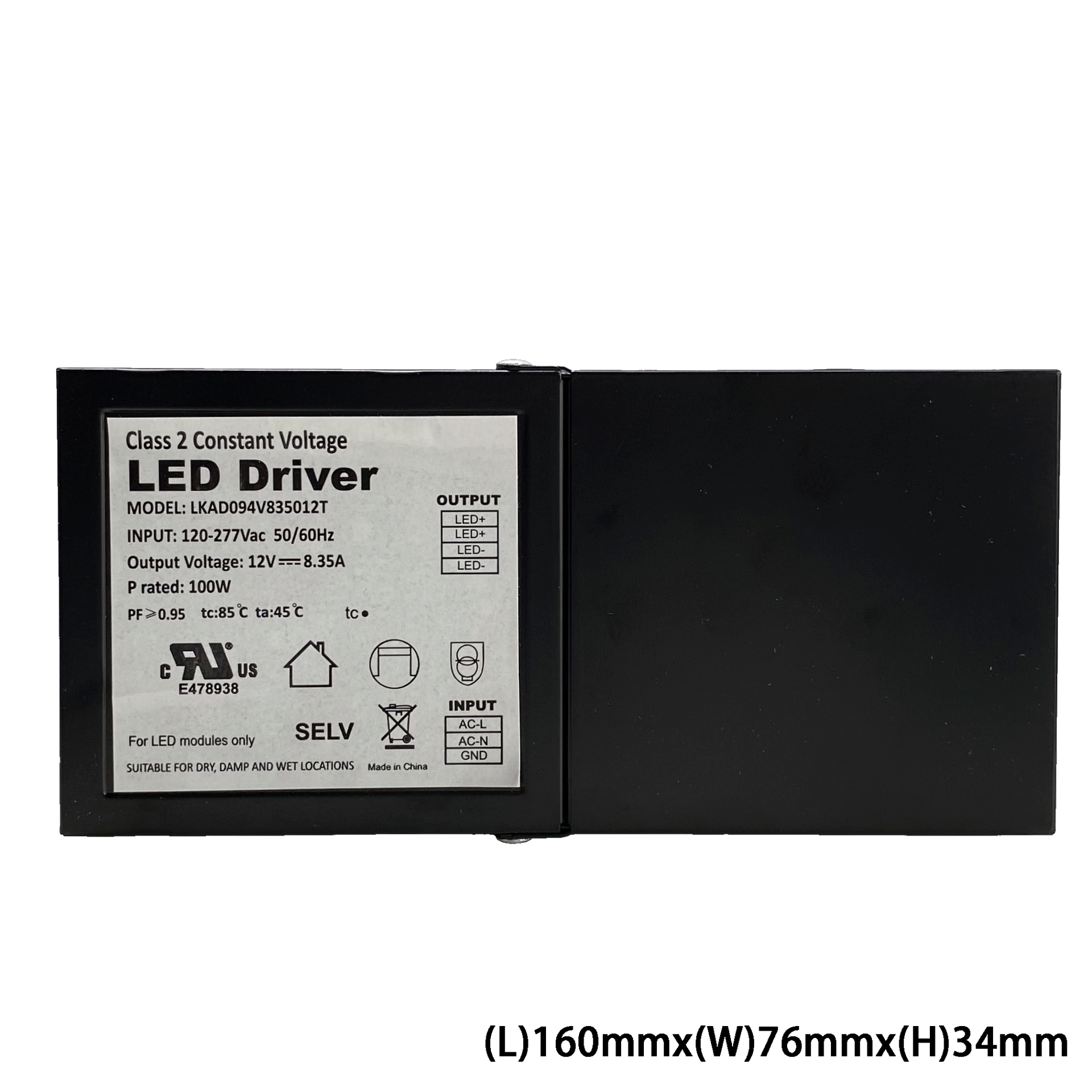 DRIVER 100W 12V-NON DIM