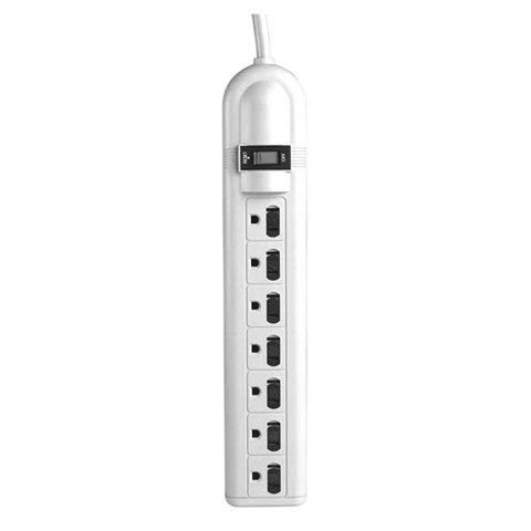 7-Outlet Surge Protector Strip with Slide Safety Covers