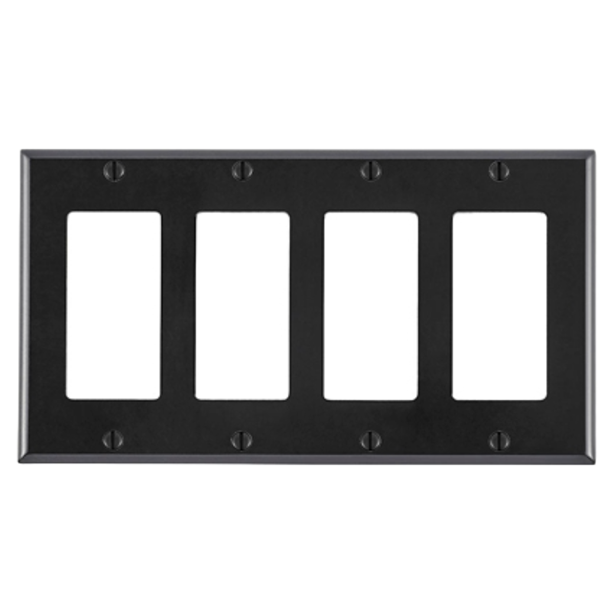 LT-4 GANG DECORA PLATE-BLK