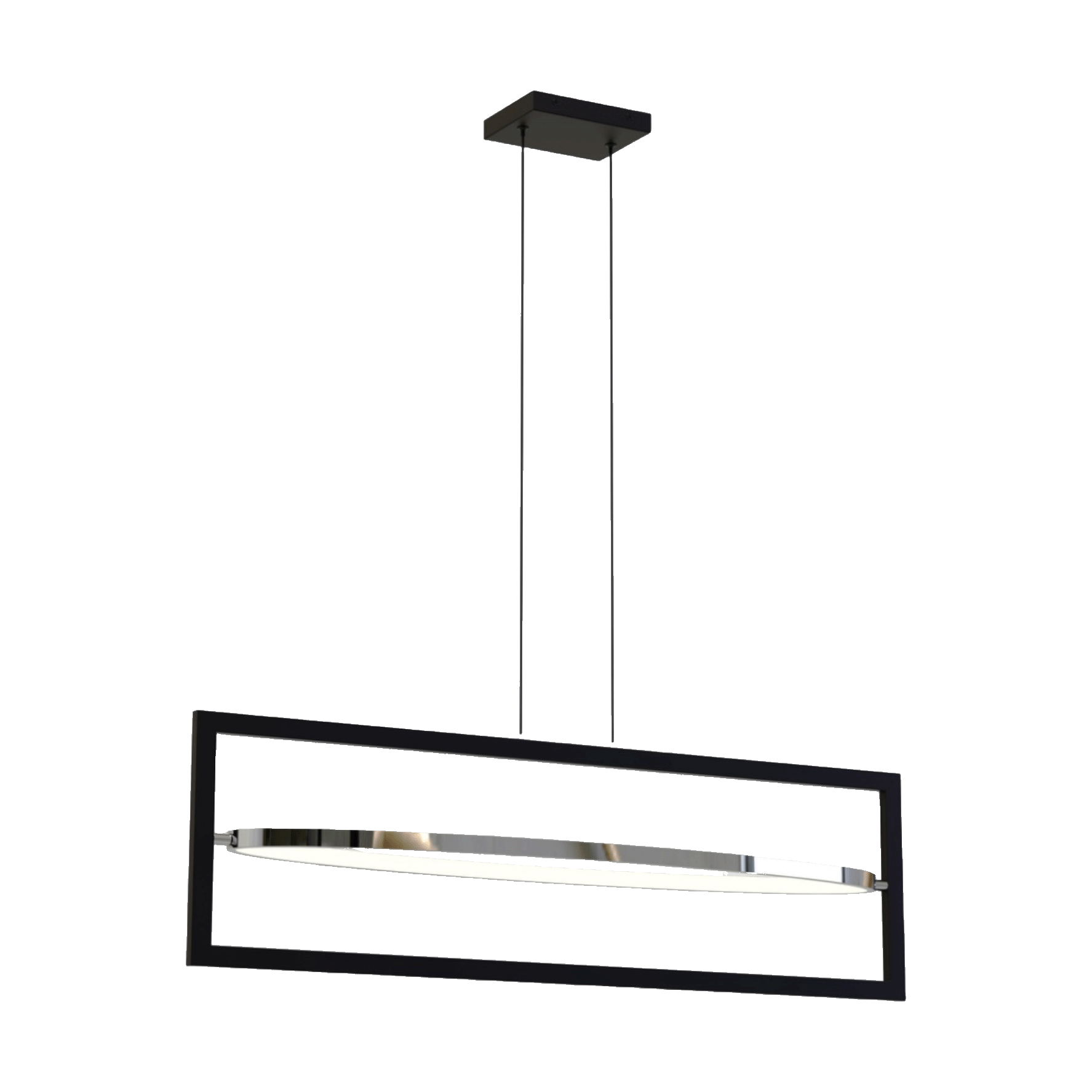CHANDELIER BLC RECTANGLE 24W CCT