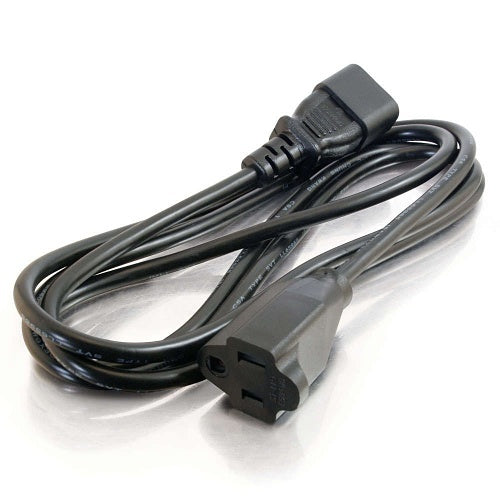 C2G CG29935 AWG Monitor Power Adapter Cord, 2\' (.6m), Black