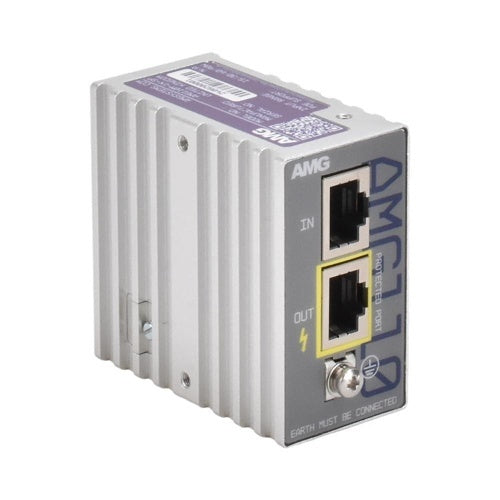 AMG Systems AMG110M-1X-SP Industrial Mini PoE Surge Protector, DIN Rail / Wall Mount