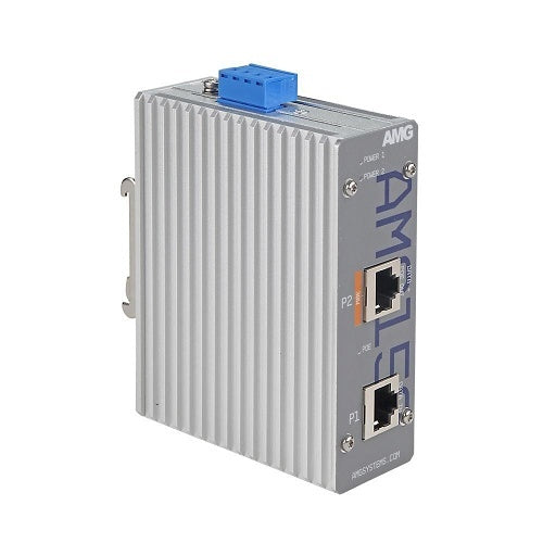AMG Systems AMG150-1GAT-P30 Industrial 1-Port PoE Injector, DIN Rail / Wall Mount