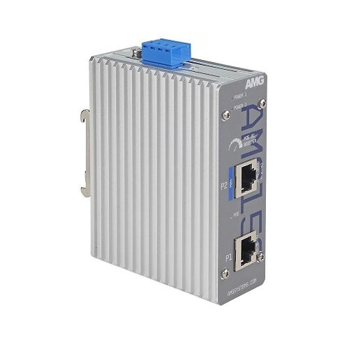 AMG Systems AMG150-1GBT-P90-LV Industrial 1-Port PoE Injector, DIN Rail / Wall Mount