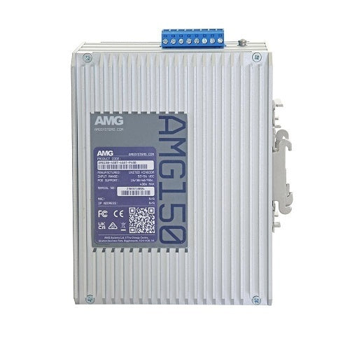 AMG Systems AMG150-4GBT-4GAT-P480 Industrial 8-Port PoE Injector, DIN Rail / Wall Mount