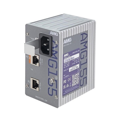 AMG Systems AMG155-1XAT-P30 Industrial 1-Port PoE Injector, DIN Rail / Wall Mount