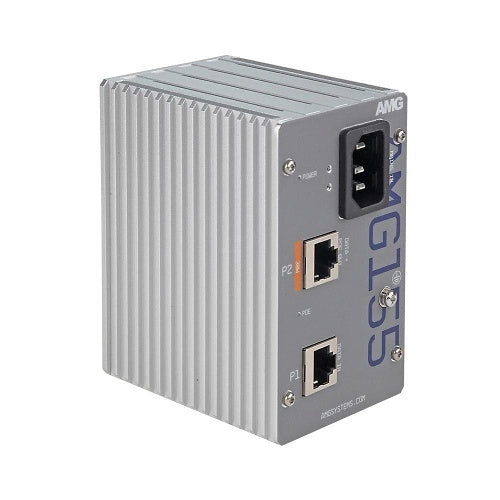 AMG Systems AMG155-1XAT-P30 Industrial 1-Port PoE Injector, DIN Rail / Wall Mount