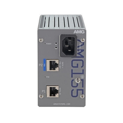 AMG Systems AMG155-1XBT-P90 Industrial 1-Port PoE Injector, DIN Rail / Wall Mount