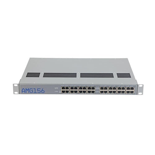 AMG Systems AMG156-16GAT-P480 1U 19" Rackmount Industrial PoE Injector with 16x 30W Ports, Single PSU