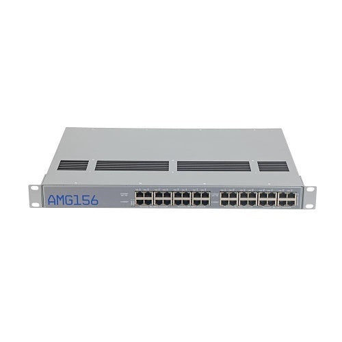 AMG Systems AMG156-8GBT-8GAT-RP960 1U 19\\" Rackmount Industrial PoE Injector with 8x 60/90W and 8x 30W Ports, Dual PSU