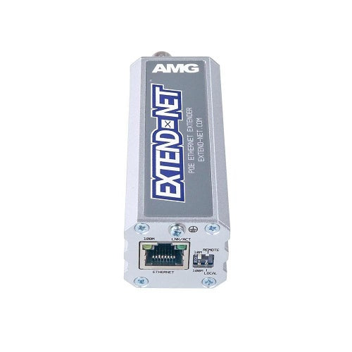 AMG Systems AMG160-1F-1EC Extend-Net Series Industrial Ethernet Extender Over Coax with 30W PoE Pass-Through