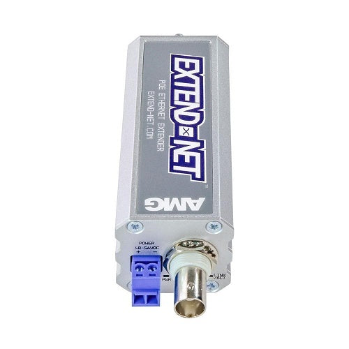 AMG Systems AMG160-1F-1EC Extend-Net Series Industrial Ethernet Extender Over Coax with 30W PoE Pass-Through